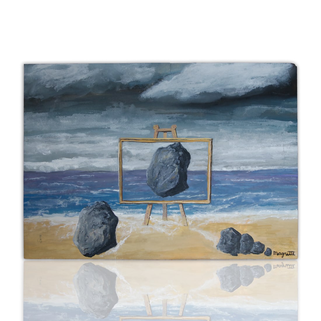 Rene Magritte, Surrealist Work on Paper - "Le Balancement des Pierres" - Circa 1950s (1 of 6)