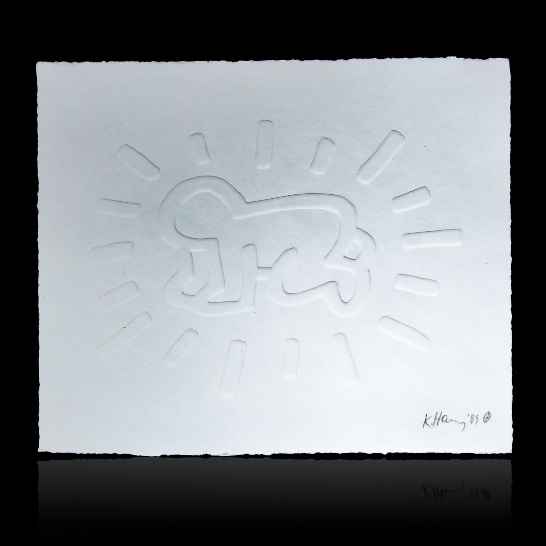 Keith Haring Pressed Imprint of The "Radiant Baby" Logo From The Haring Collection (1989) (1 of 3)