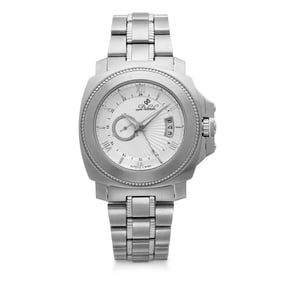 Duboule Auto-Winding Stainless Steel Watch with 24-Hour hand, Date, and second subdial