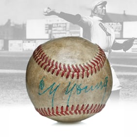 Cy Young Signed Baseball