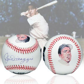 Joe DiMaggio Autograped Baseball
