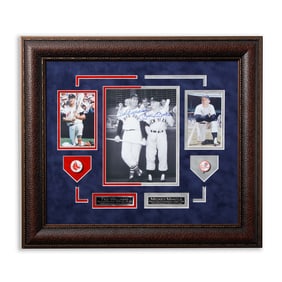 Genuine Ted Williams & Mickey Mantle Signed 8x10