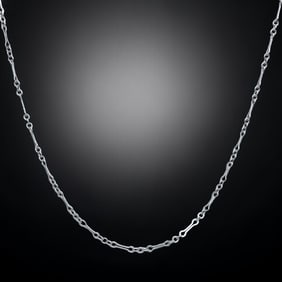 24" Sterling Silver Chain with a spectaular design