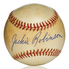 Jackie Robinson Signed Baseball