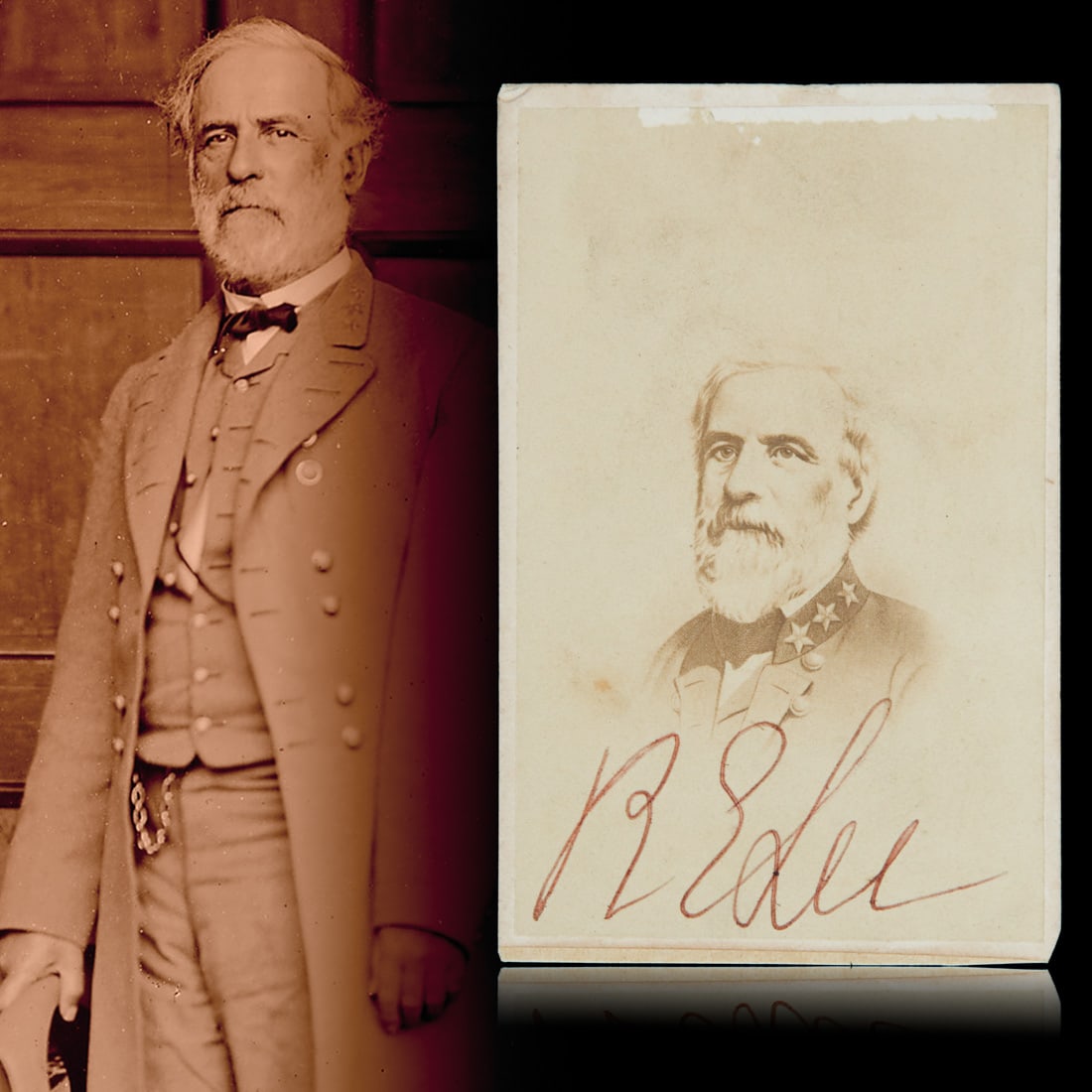 Robert E Lee Signed CDV (1 of 3)