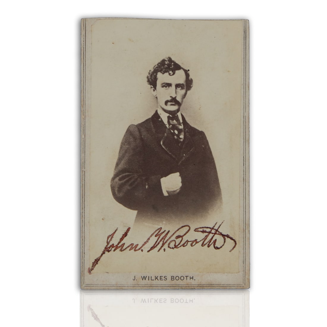 John Wilkes Booth Signed Carte de Visite, Circa 1860s - A Shaded Legacy (1 of 2)