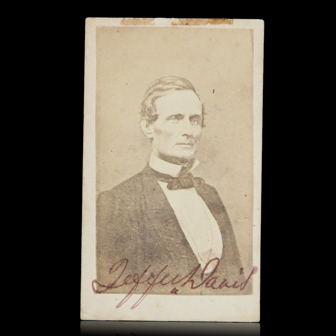 Jefferson Davis Signed CDV - 2.5" x 4" (1 of 2)