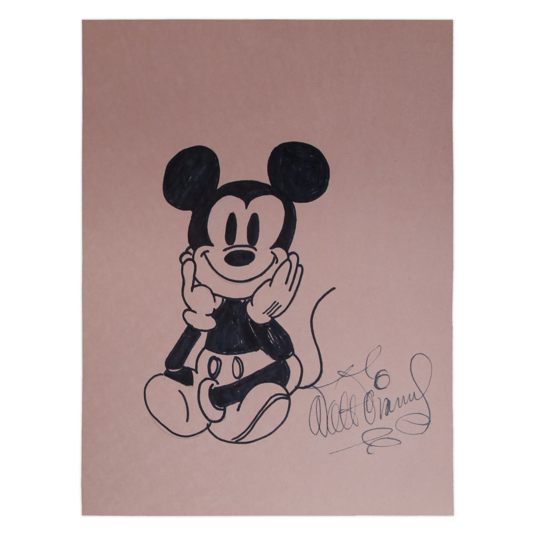 Walt Disney Signed Original Mickey Mouse Drawing (1 of 2)