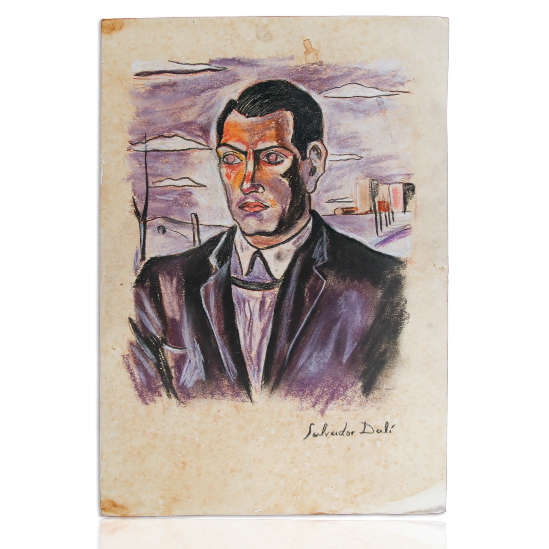 Salvador Dali Drawing "Portrait of Luis Bunuel" (1 of 9)