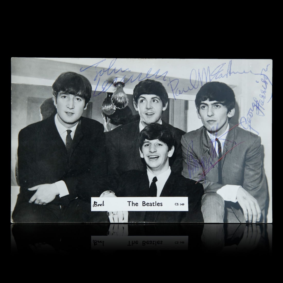The Beatles Signed B&W Postcard (1 of 3)