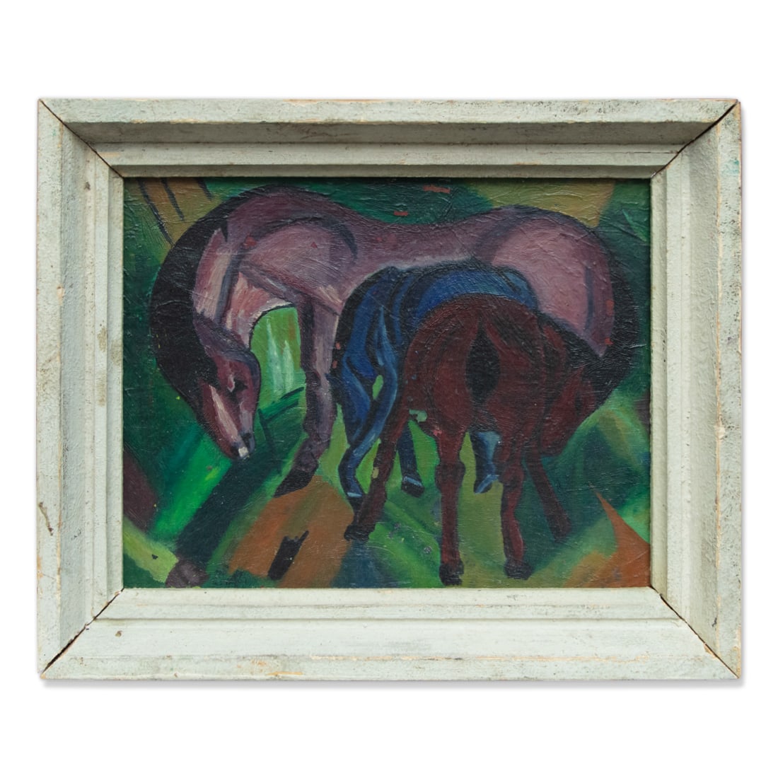Franz Marc Oil Painting "Mare" in Original Frame (1 of 6)