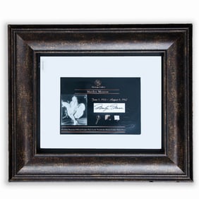 Marilyn Monroe Official Estate Hair Lock, Wardrobe Dress, and Shirt Piece in Frame