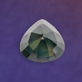 GRA Certified Natural Dark Green Sapphire 2.22 Cts Stone 7.91mm x 7.88mm x 4.92 mm