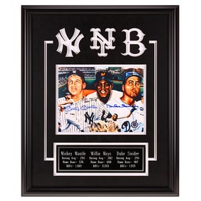 Legendary Center Fielders - Mickey Mantle, Willie Mays, & Duke Snider