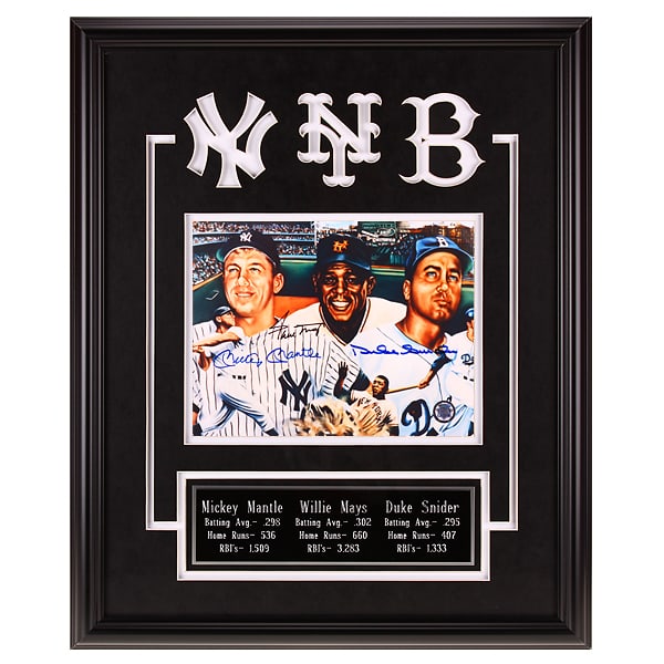 Legendary Center Fielders - Mickey Mantle, Willie Mays, & Duke Snider (1 of 4)