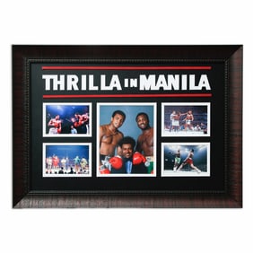 Thrilla In Manila Ali & Frazier Signed Showcase
