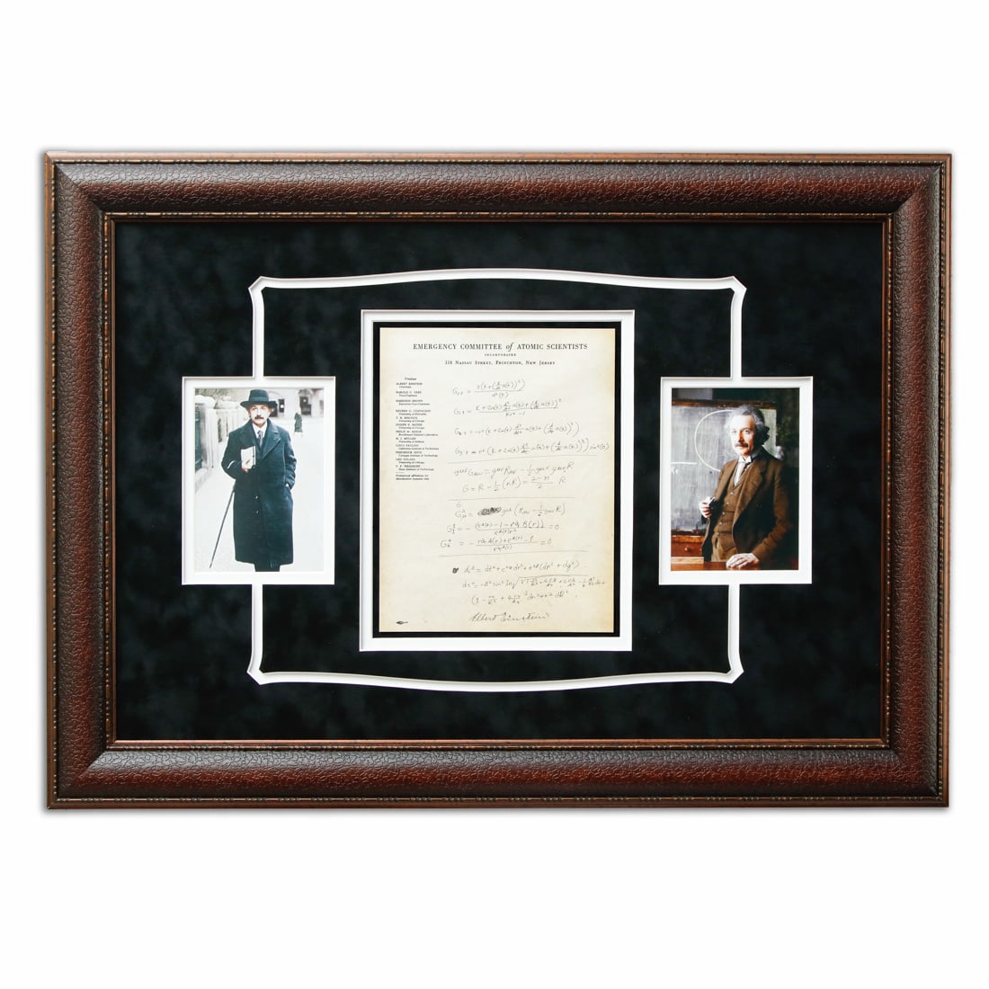 Albert Einstein Signed & Handwritten “Einstein Tensor” Equation on ECAS Letterhead (1 of 5)