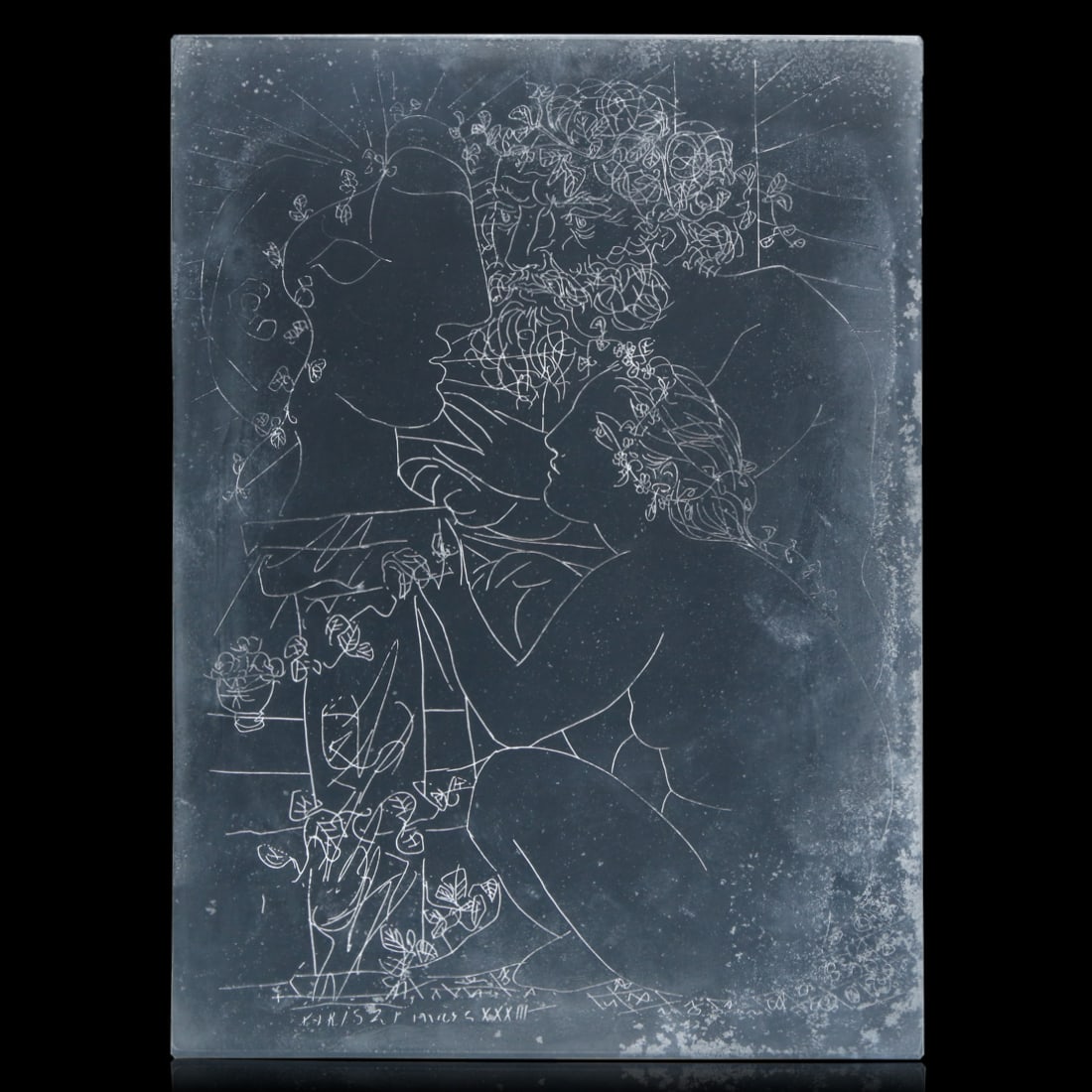 Pablo Picasso Original Zinc Etching Plate (Suite Vollard, 1933) (1 of 5)