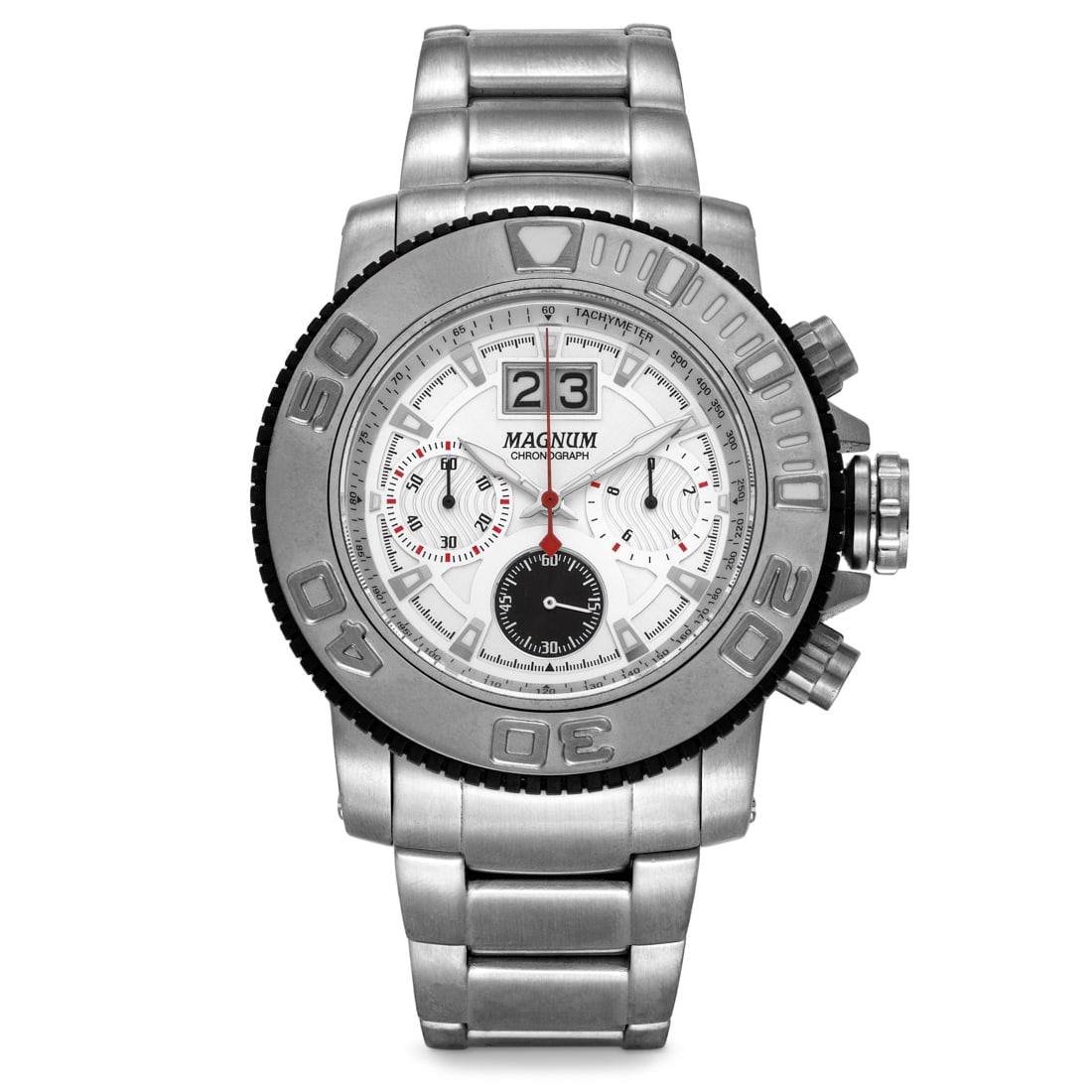 Magnum Mens Watch - White Dial, Quartz Movement (1 of 5)