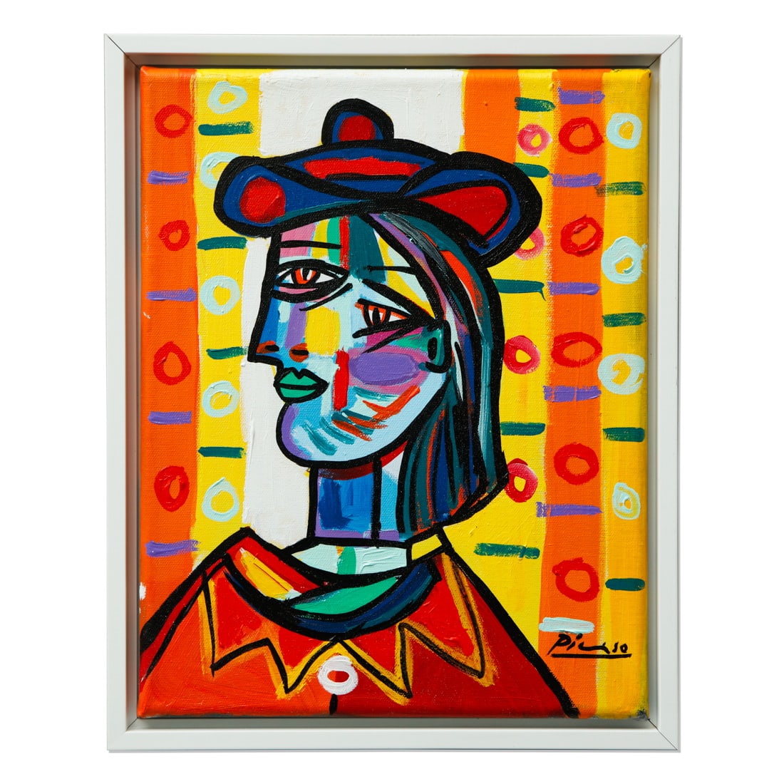 Framed Portrait Attributed to Pablo Picasso (1 of 8)