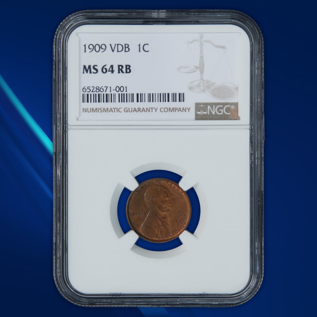 1909 VDB NGC MS 64 RB 1 Cent (1 of 3)