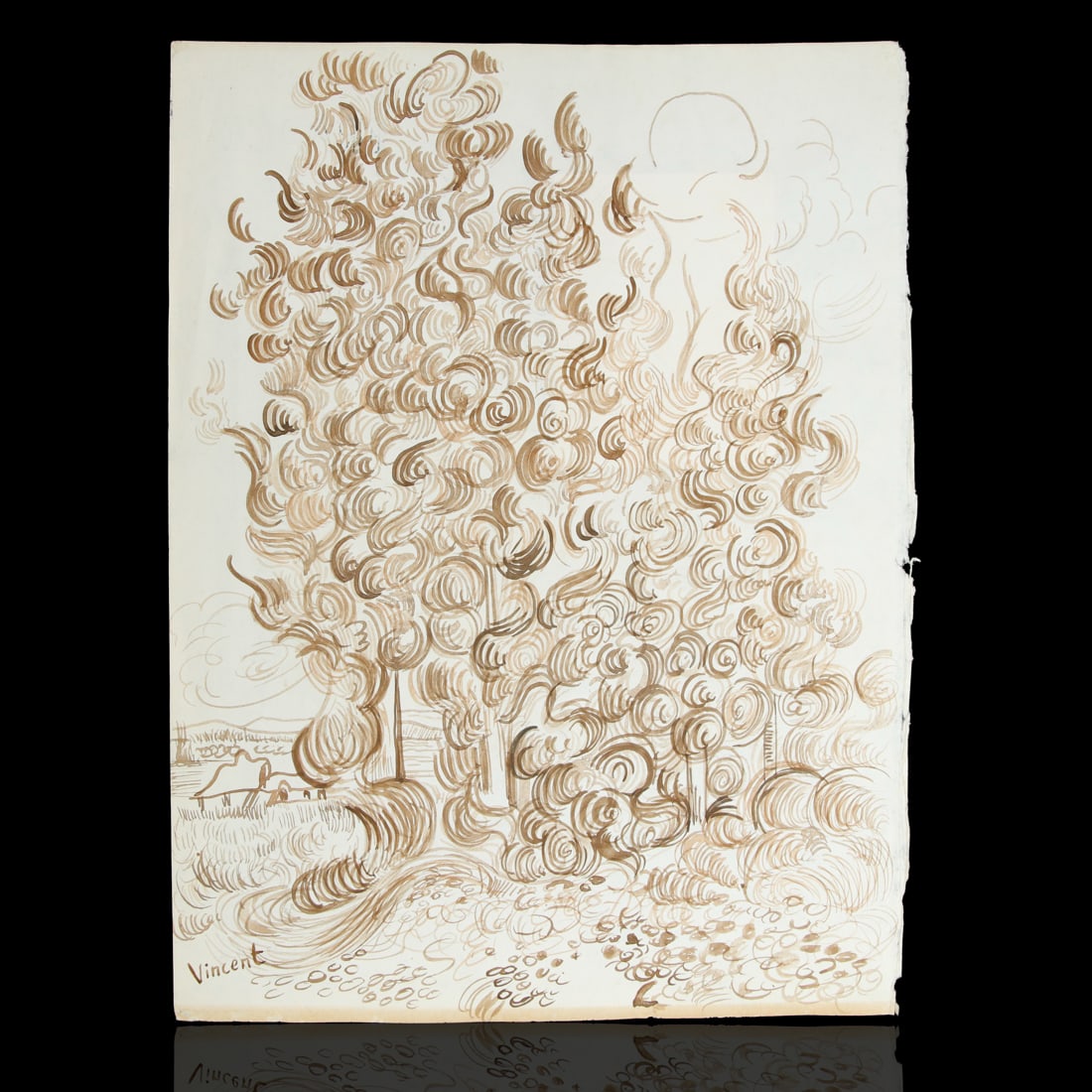 Vincent van Gogh Attributed Drawing (1 of 9)