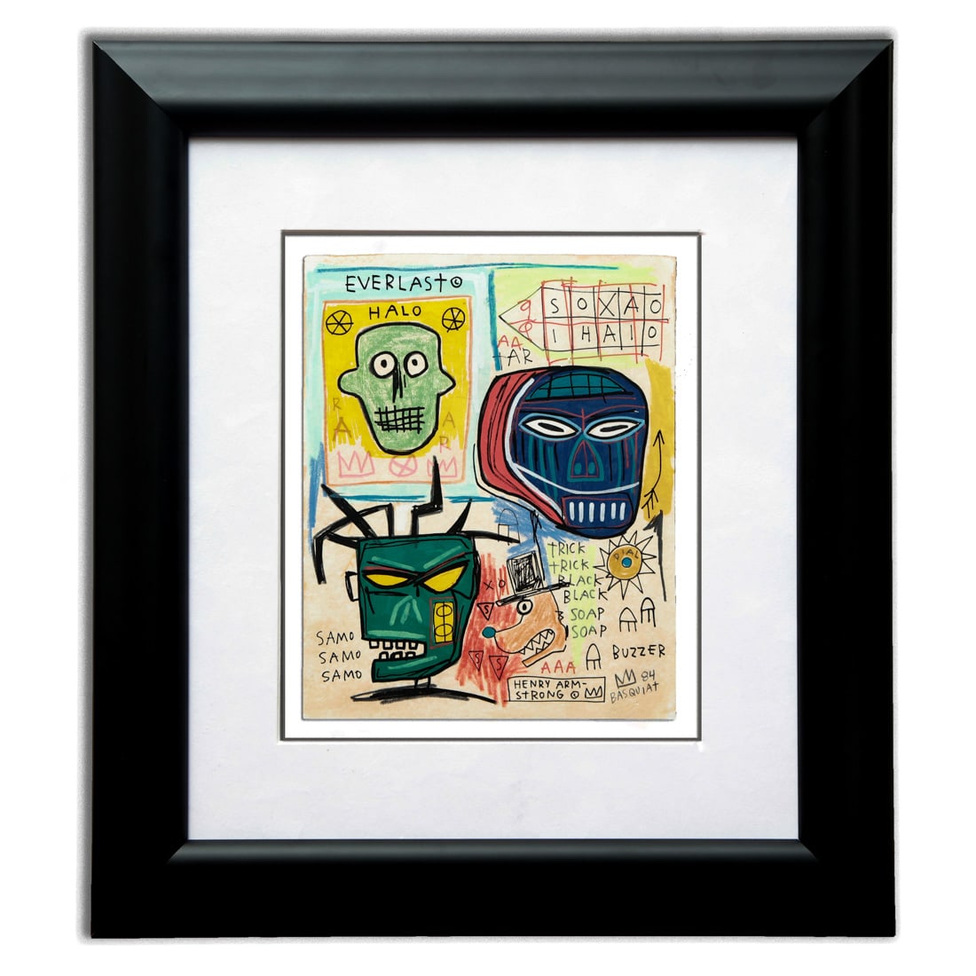 Framed Jean-Michel Basquiat Artwork (1 of 9)