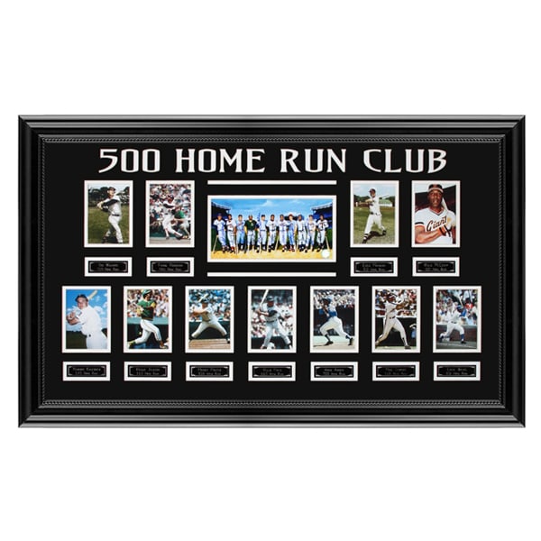 Signed 500 Home Run Club By Ron Lewis: 500 Home Run Club Artwork by Ron Lewis Inscribed by 11 Distinct Major League Legends. Emanating an undeniable aura of excellence, prestige, and history, we are thrilled to present this 500 Home Run Cl
