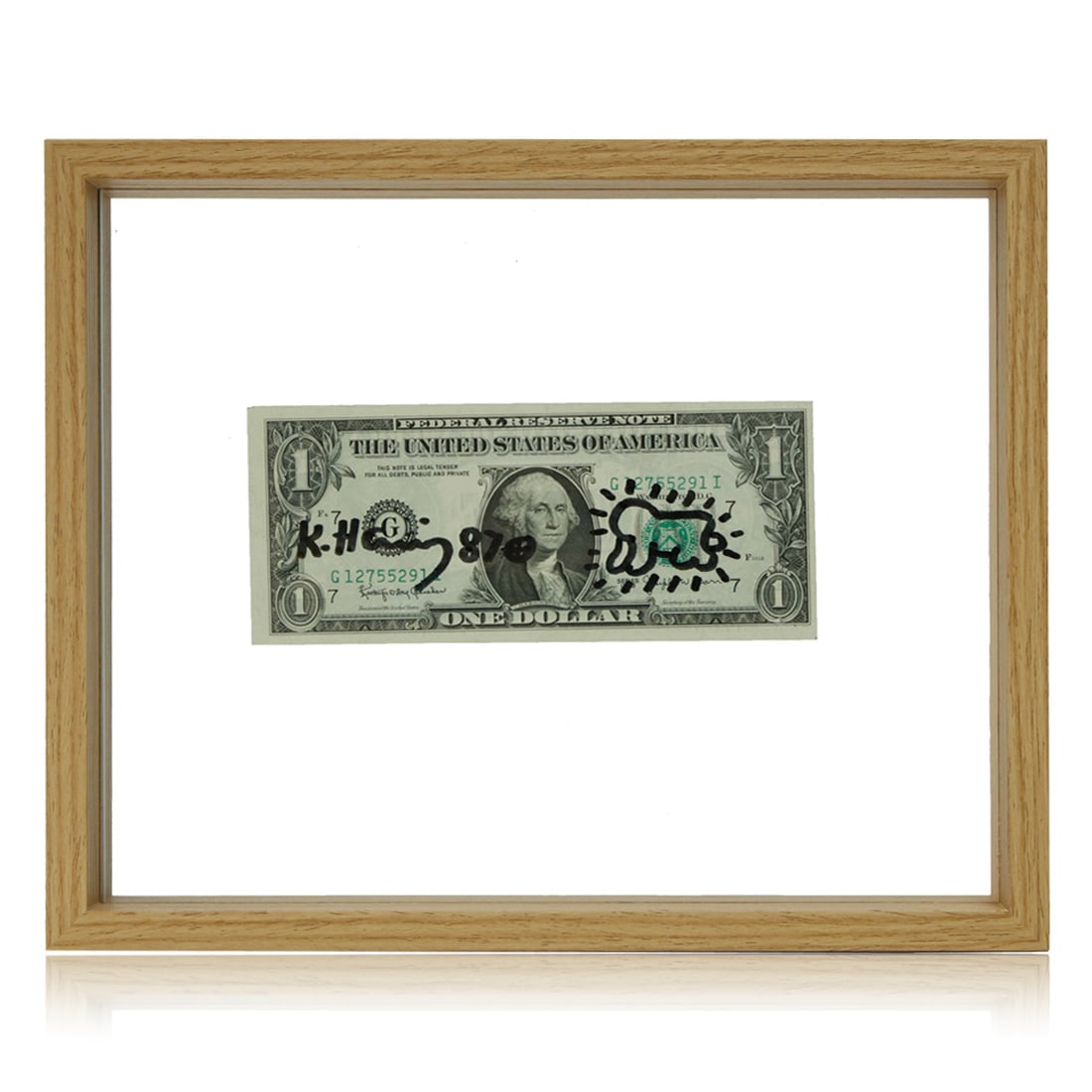 Keith Haring dollar bill marker art (1 of 4)