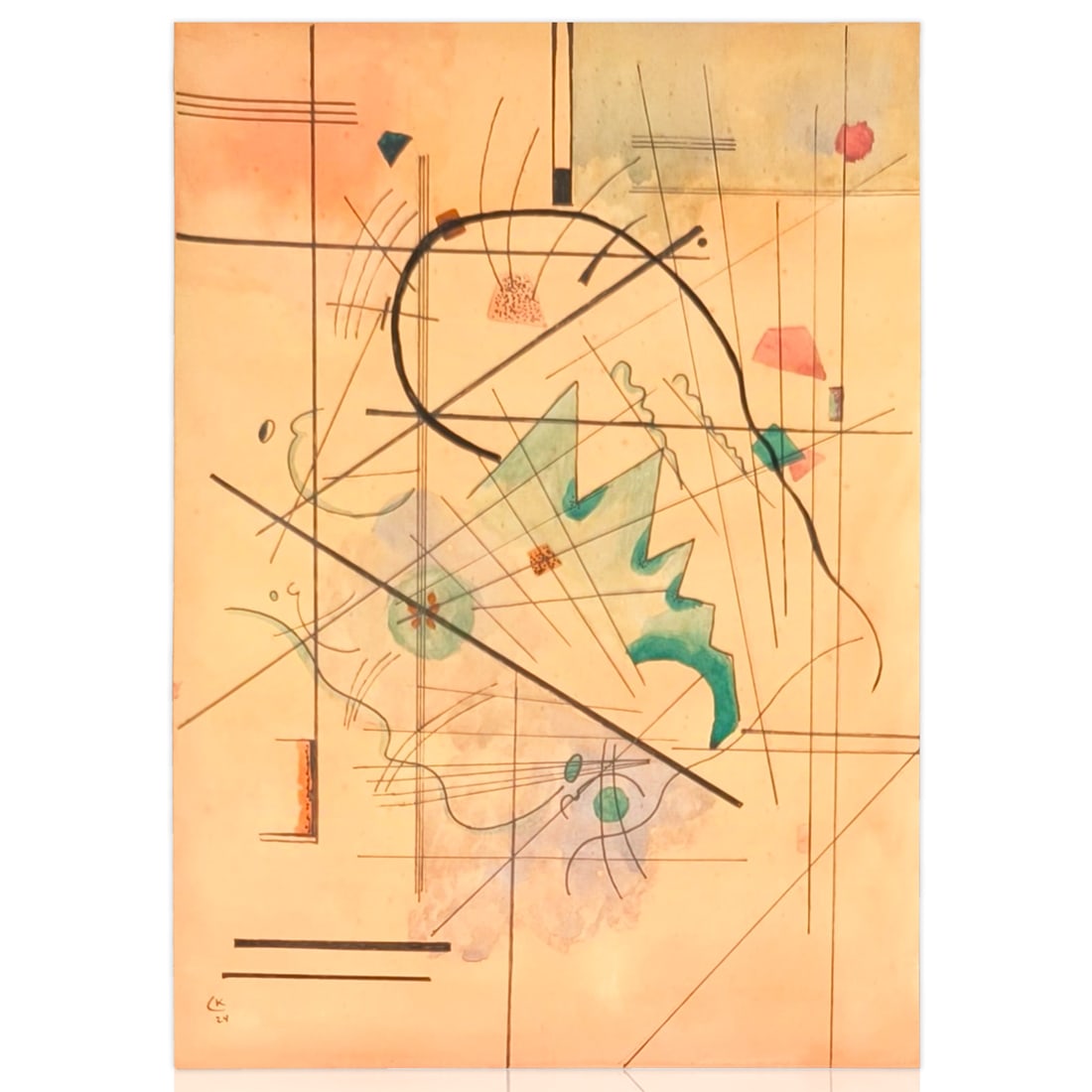Wassily Kandinsky Mixed Media Drawing (1 of 4)