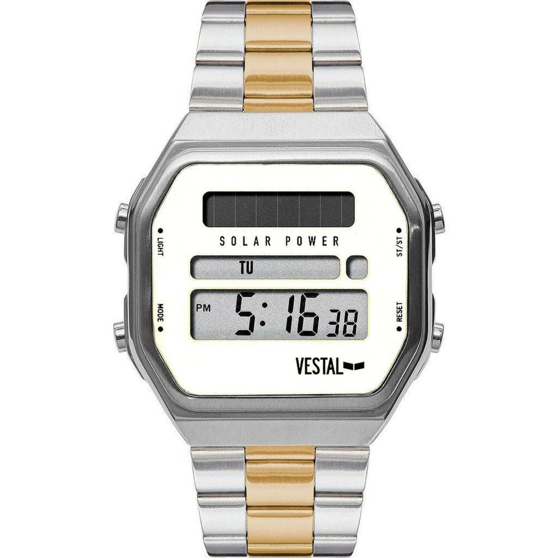 Vestal, The Roosevelt Watch with stunning Green Dial: Vestal, The Roosevelt: Slim 42mm 316L stainless steel case, Japanese analog movement, multi-layer dial with laser-cut indexes, 20mm stainless steel band, 10 ATM water resistance.