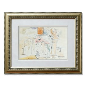 Watercolor Attributed to Pablo Picasso