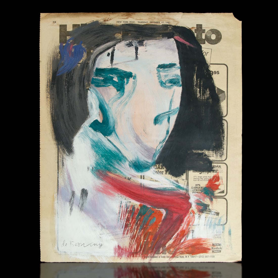 Willem de Kooning Newspaper Art (1 of 5)