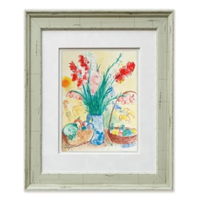 Marc Chagall Mixed Media Drawing on Paper
