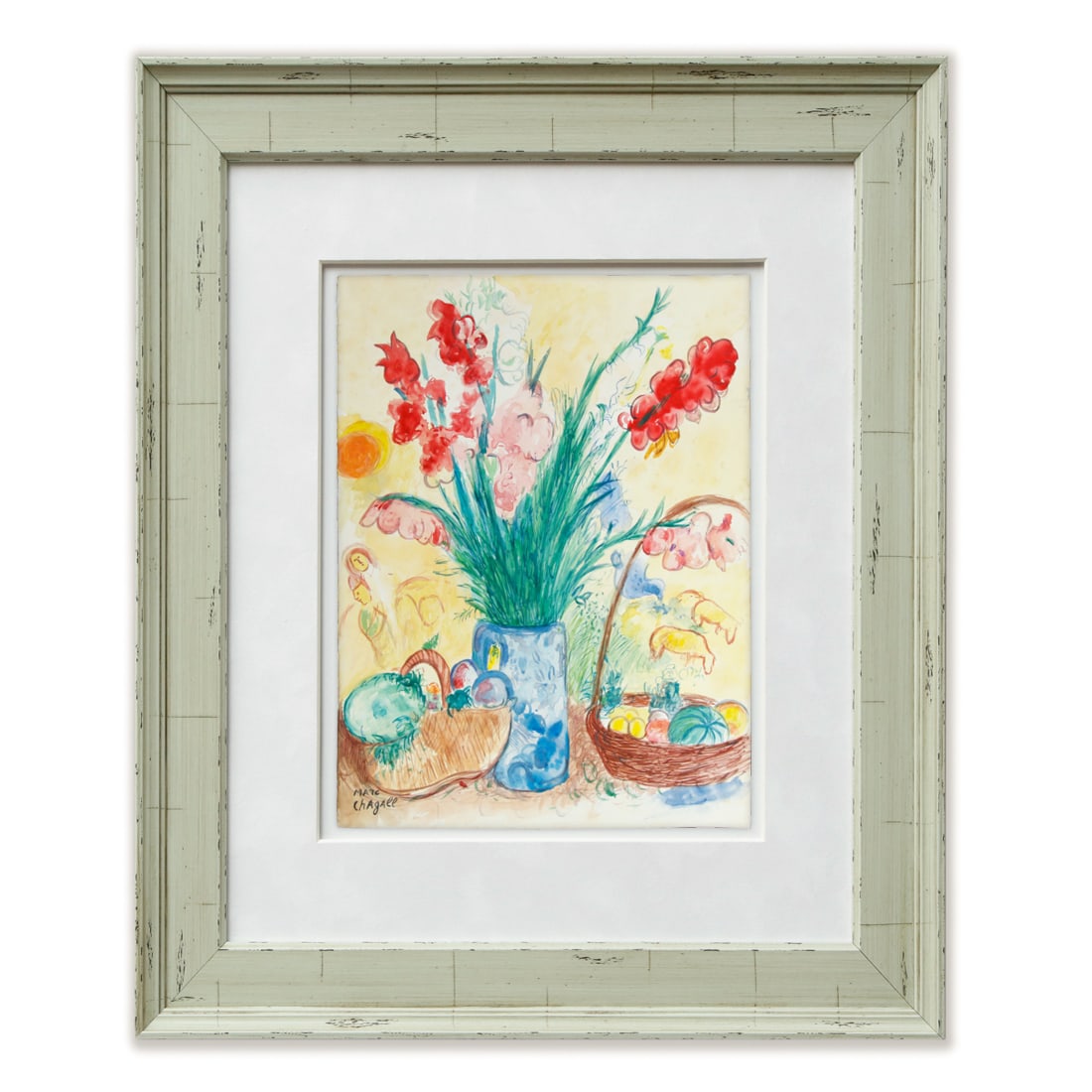 Marc Chagall Mixed Media Drawing on Paper (1 of 15)