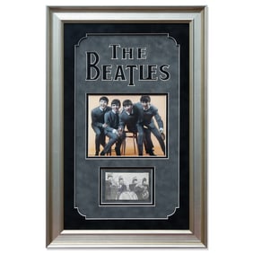 Forensically Authenticated Beatles Signed Vintage Photocard