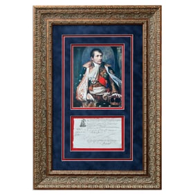 Napoleon Bonaparte Signed Shipping Document