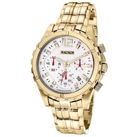 Magnum Multifunction Sport Watch – Golden Finish with Classic Chronograph Design