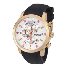 Magnum Major 47mm Men's Crystal Quartz Chronograph Watch