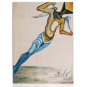 Salvador Dalí Signed & Dated 1979 Mixed Media Art