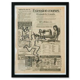 Keith Haring Newspaper Art (November 5, 1986)