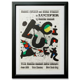 Margot Fonteyn and Rudolf Nureyev in "Lucifer" by Martha Graham Poster