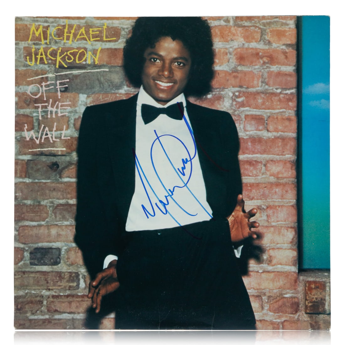 Michael Jackson Signed "Off the Wall" LP Album Cover (1 of 4)