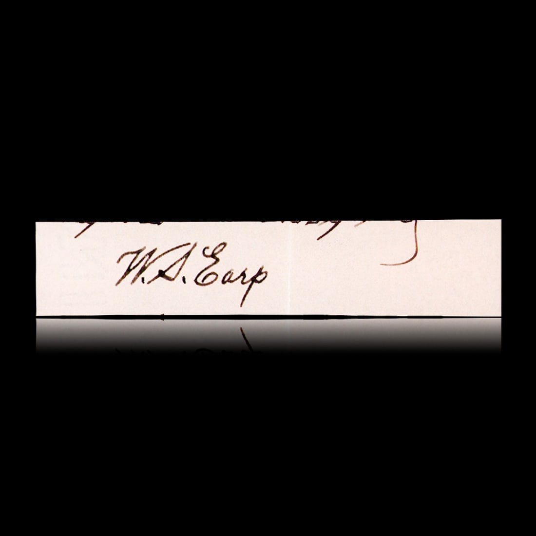 Wyatt Earp Signed Document Cut (1 of 7)