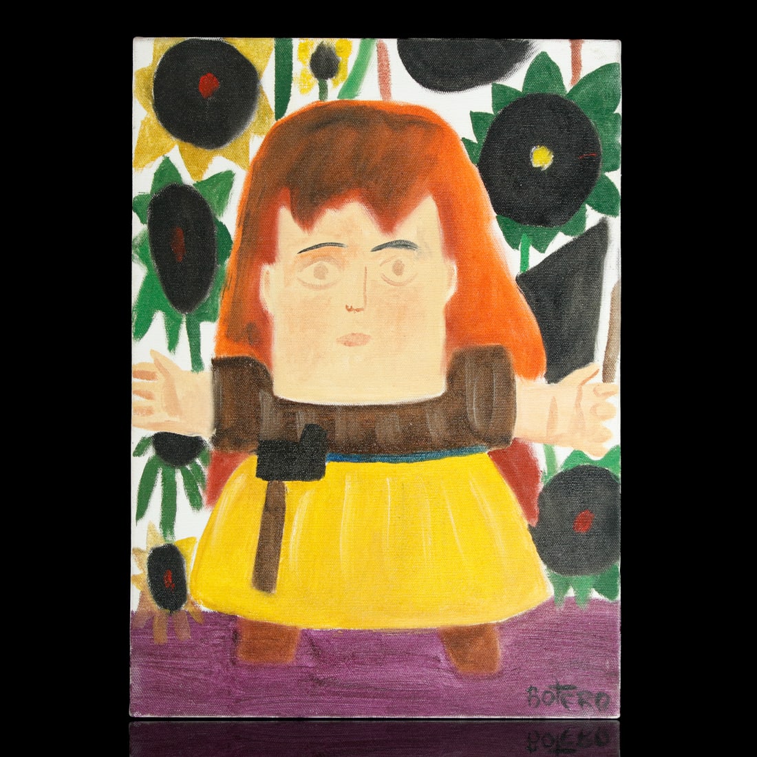 Oil Painting Attributed to Fernando Botero (1 of 12)