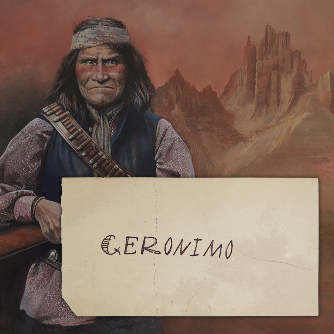 Forensically Authenticated Geronimo Signature (1 of 4)