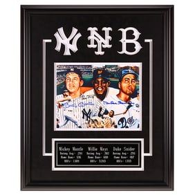Legendary Center Fielders - Mickey Mantle, Willie Mays, & Duke Snider