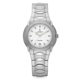 Viceroy Unisex Stainless Steel Watch with Date and White Dial