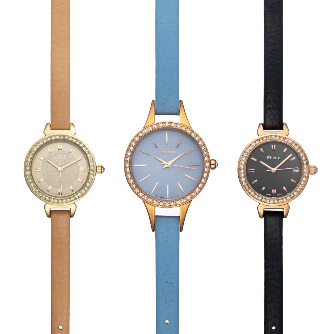 Ladies 3 piece Watch Collection: 2 Eberle Watches & 1 Chaumont Watch (1 of 7)