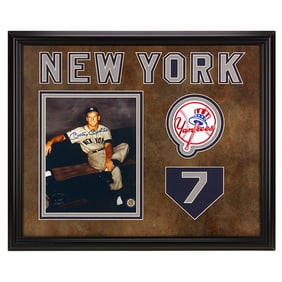 The Commerce Comet Radiance Mickey Mantle Signed Photo
